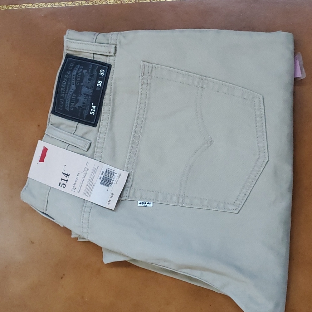 Levis 514 Slim Straight Fit W30 L30 Khaki Cream